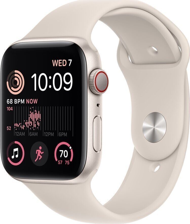 11754026_0_f Smartwatch Apple Watch SE 2022 GPS + Cellular 40mm Starlight Alu Sport Beżowy (MNPH3WB/A)