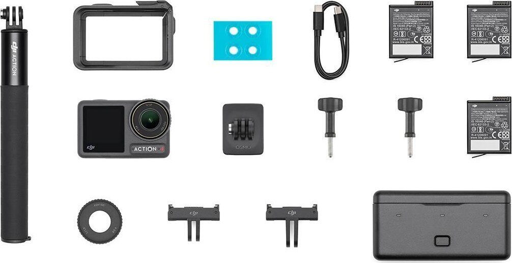 Kamera DJI Osmo Action 4 Adventure Combo czarna