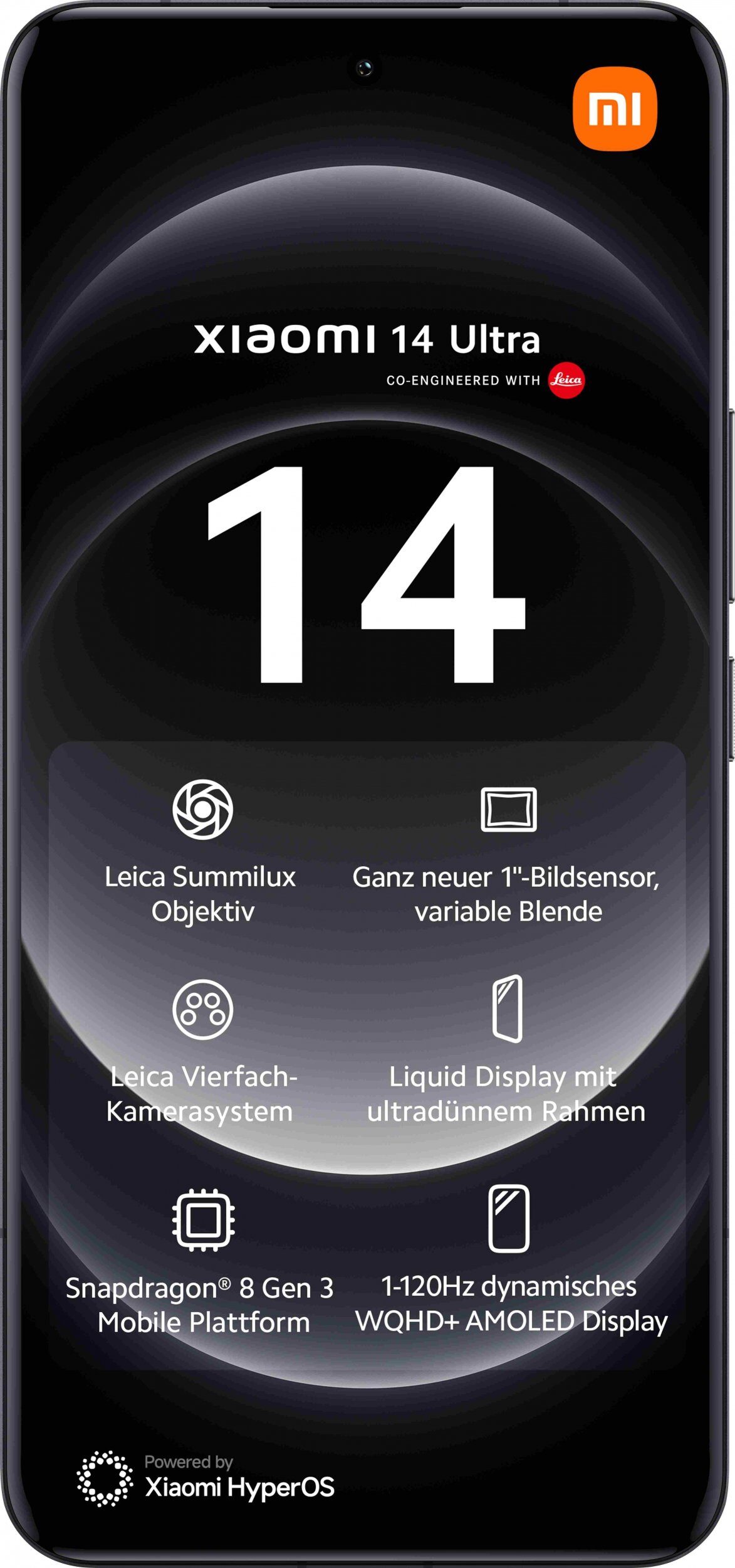 13220079_0_f Smartfon Xiaomi 14 Ultra 5G 16/512GB Czarny (MZB0G86EU)