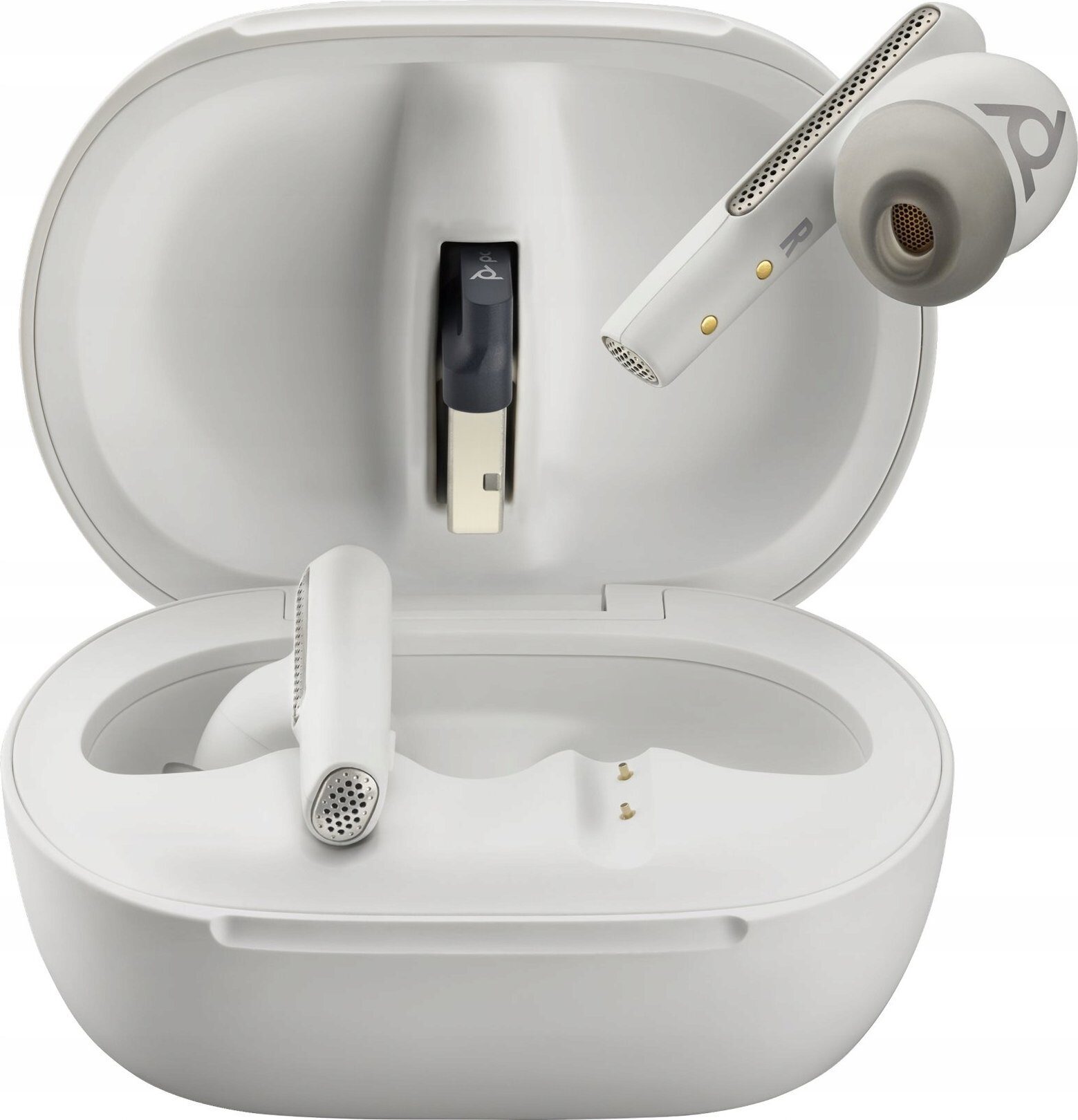 13224765_0_f Słuchawki Poly Voyager Free 60+ UC Białe +BT700 USB-A Adapter +Touchscreen Charge Case (7Y8G5AA)