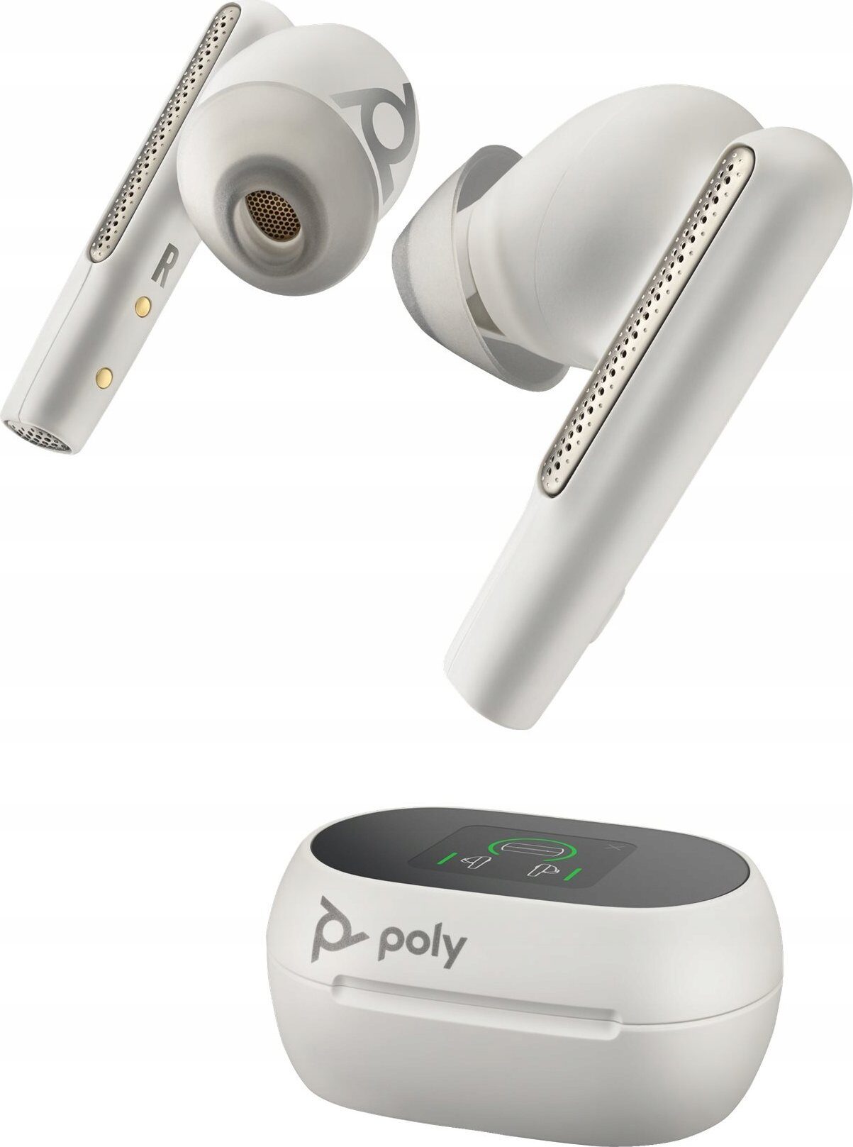 13224765_2_f Słuchawki Poly Voyager Free 60+ UC Białe +BT700 USB-A Adapter +Touchscreen Charge Case (7Y8G5AA)