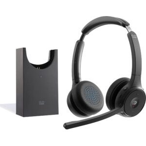 Słuchawki Cisco Cisco Headset 722 - Headset - On-Ear - Bluetooth - kabellos - Carbon Black - mit Ladestation - Cisco Webex Certified