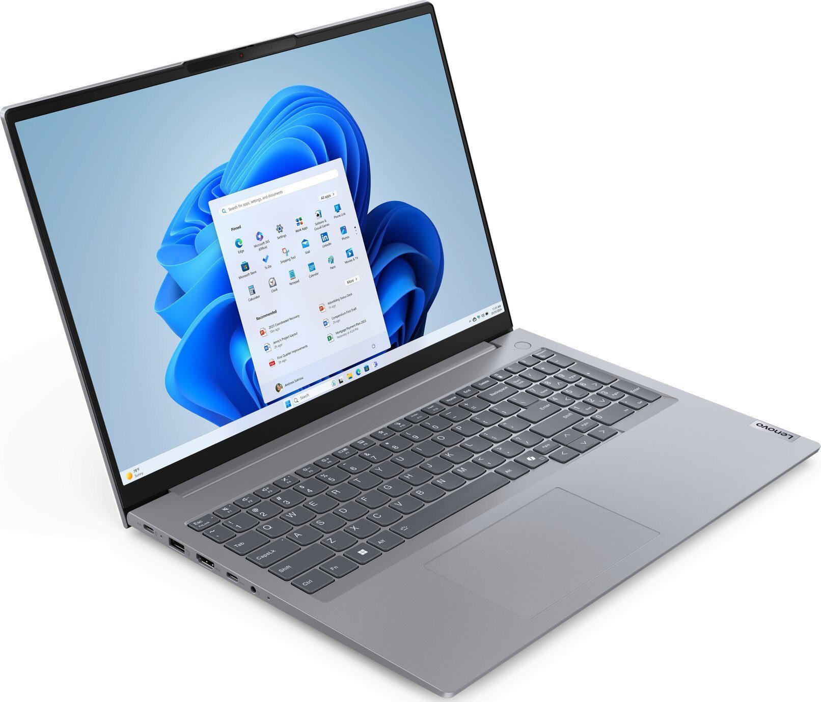 13473384_1_f Laptop Lenovo ThinkBook 16 G7 ARP Ryzen 5 7535HS / 16 GB / 512 GB / W11 Pro (21MW000TPB)