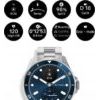 Smartwatch Withings Withings Scanwatch Nova - zegarek z funkcją EKG, pomiarem pulsu, SPO2 i temperatury oraz mierzeniem aktywności fizycznej i snu (42mm, blue)