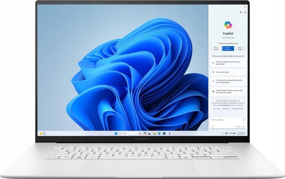 13987651_0_f Laptop Asus Zenbook S 16 OLED UM5606WA-RK217W Scandinavian Biały 16" AMD Ryzen AI 9 365 24 GB 1000 GB SSD Windows 11 Home (90NB13M2-M00FV0)