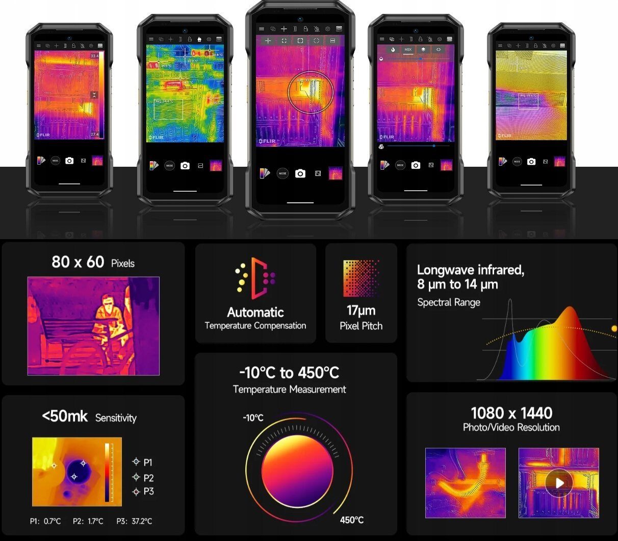 14102942_6_f Smartfon UleFone Armor 27T Pro 5G 12/256GB Czarny (UF-A27TP/BK)