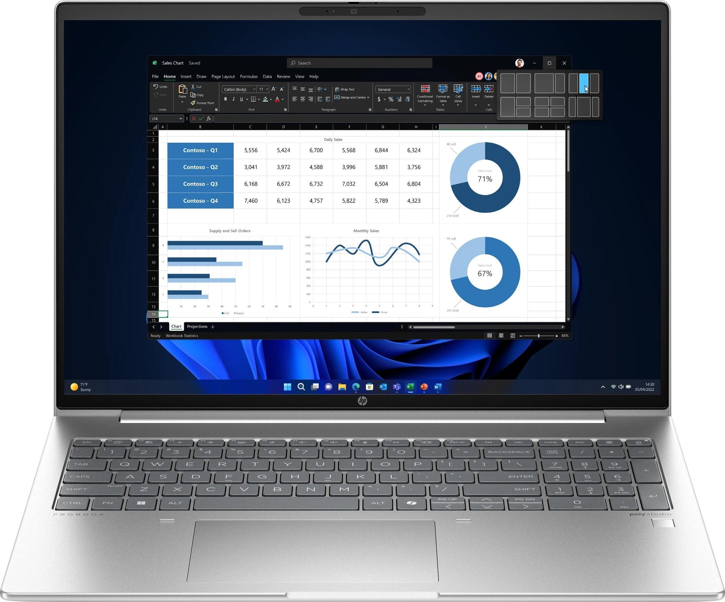 14127801_14_f Laptop HP ProBook 460 G11 Ultra 7 155U / 16 GB / 512 GB / W11 Pro (A38DPET)