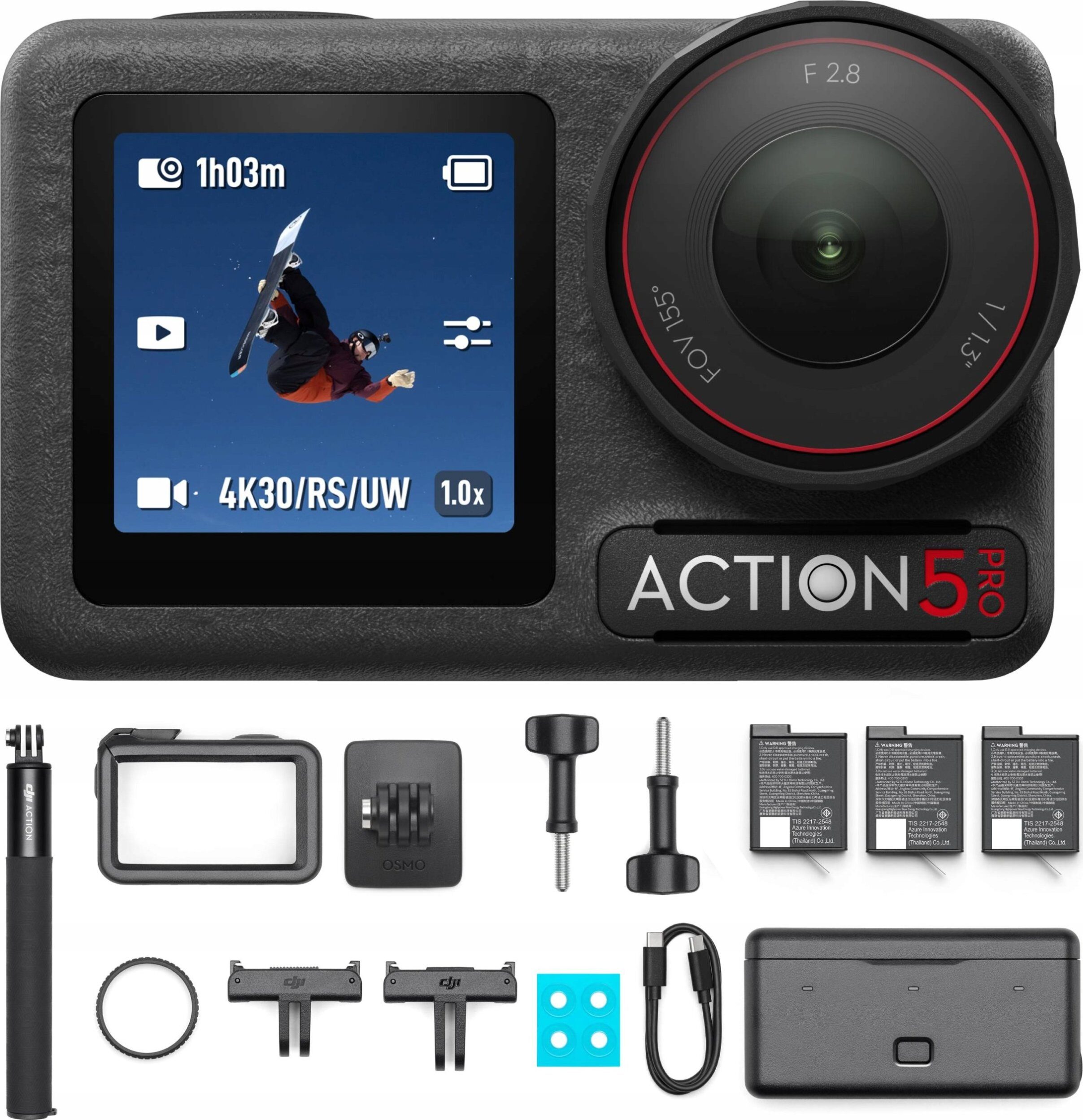 14168195_0_f Kamera DJI Osmo Action 5 Pro Adventure Combo czarna