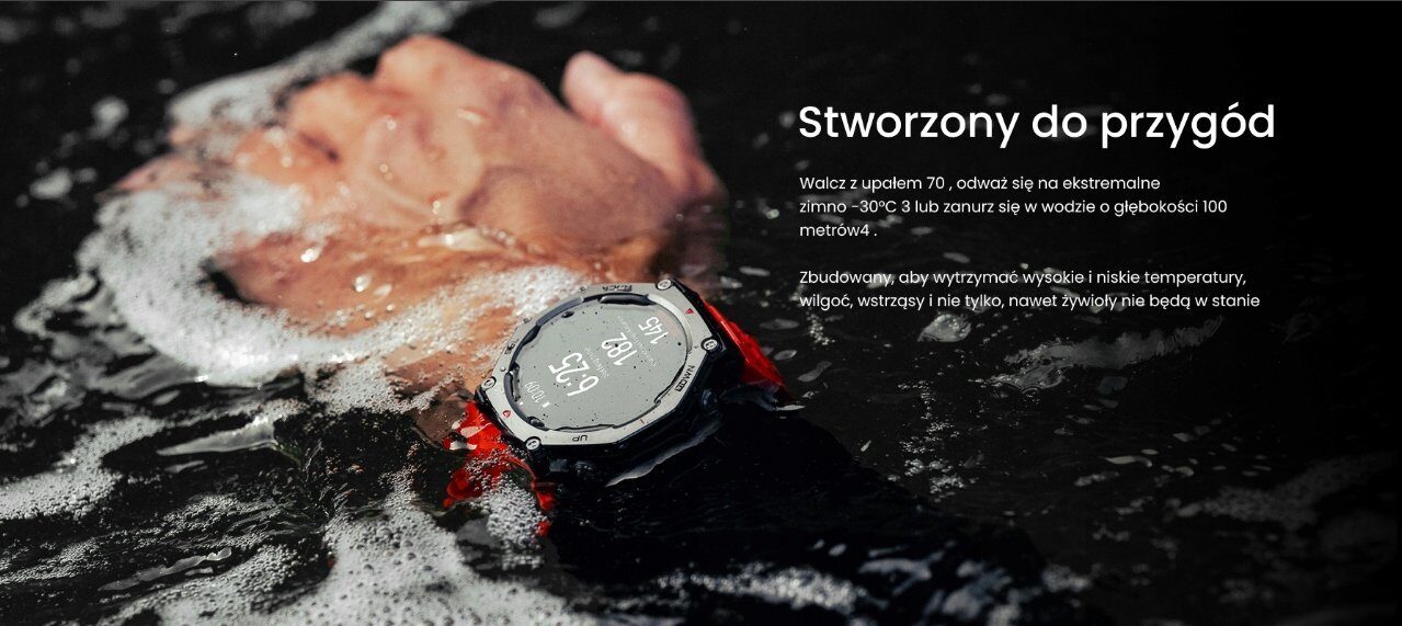 Smartwatch Huami T-Rex 3 Czarny (W2323GL1N)