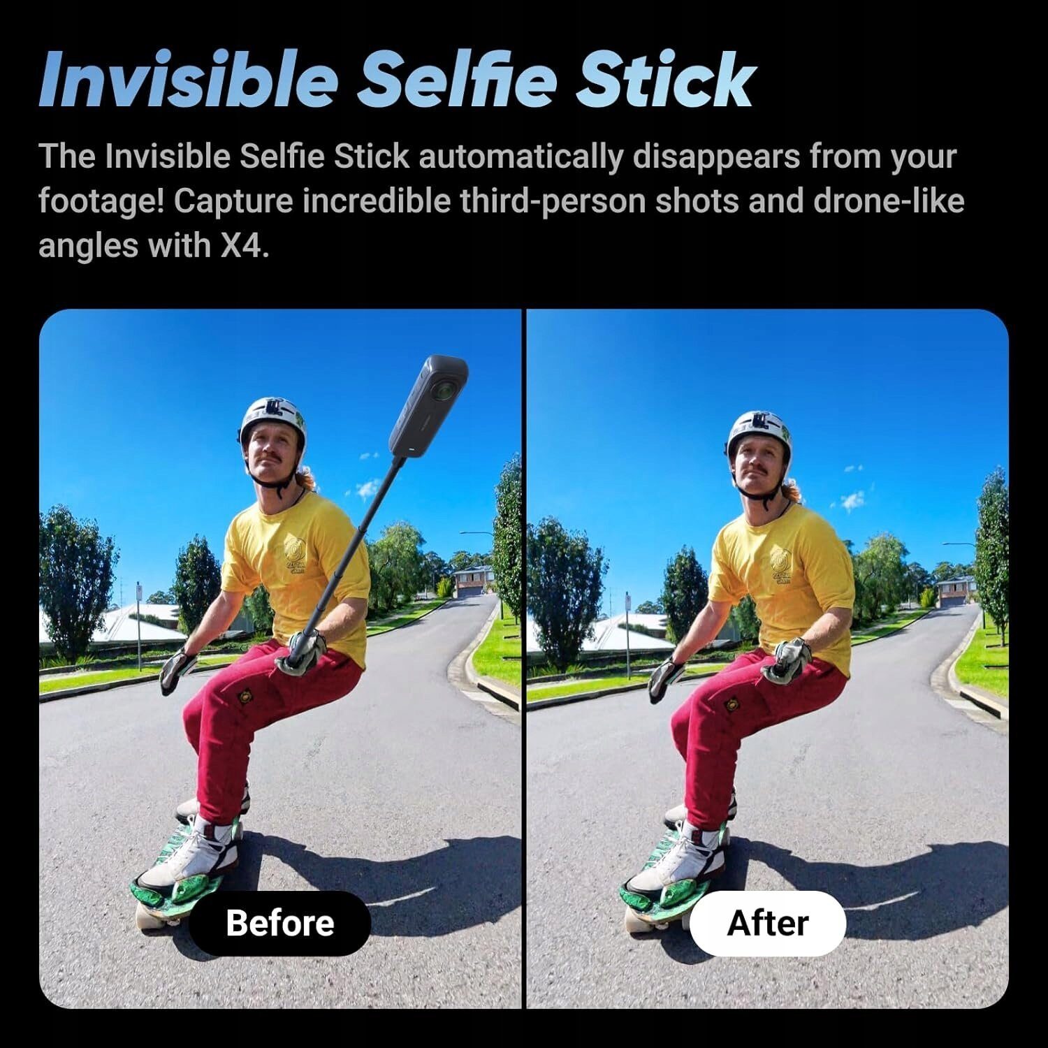 14246329_3_f Kamera Insta360 X4 Selfie Stick czarna