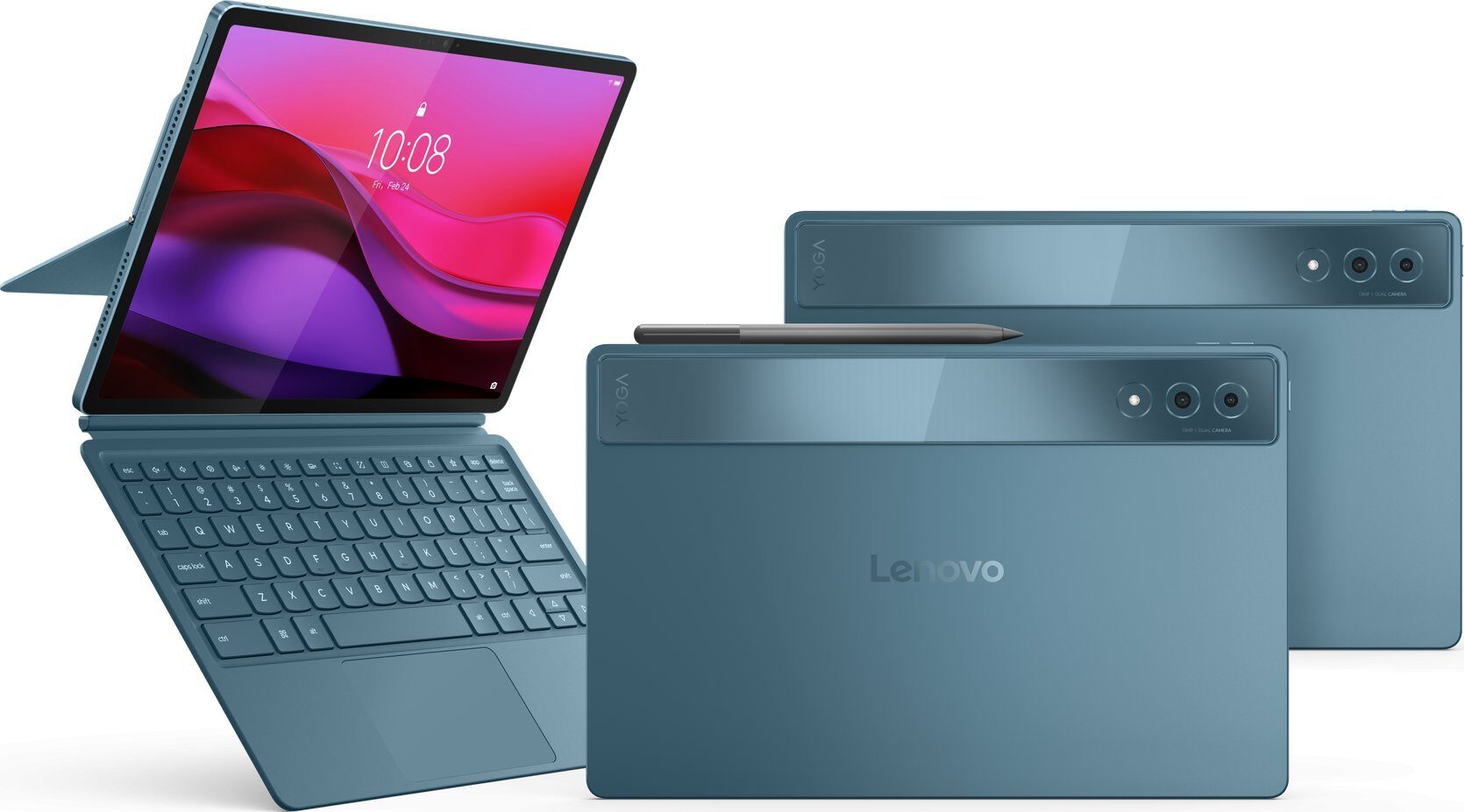 14458385_0_f Tablet Lenovo Yoga Tab Plus 12.7" 256 GB Turkusowy (ZAEG0022PL)