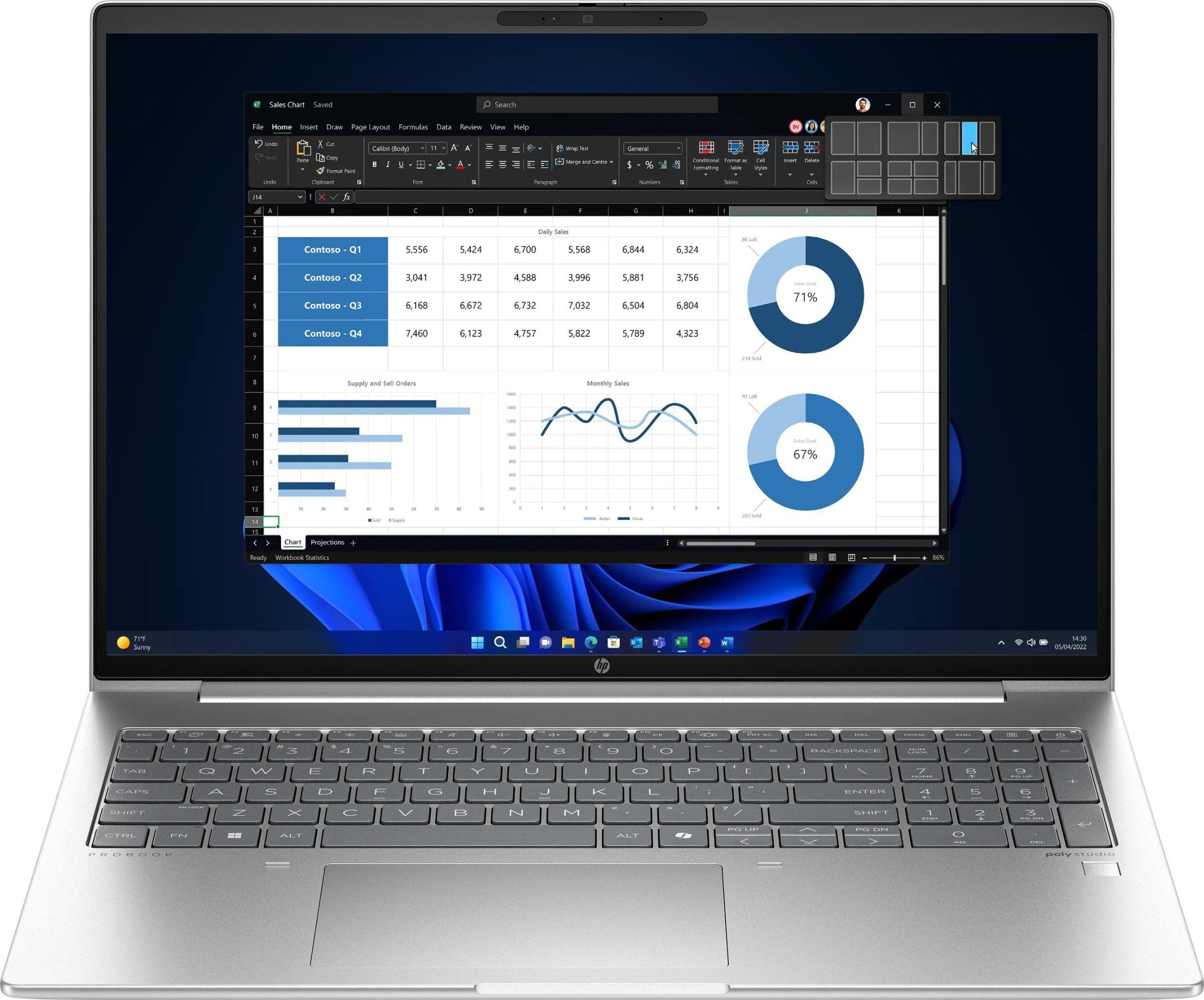 14492978_9_f Laptop HP ProBook 465 G11 Ryzen 5 7535U / 16 GB / 512 GB / W11 (AD1J1ET)