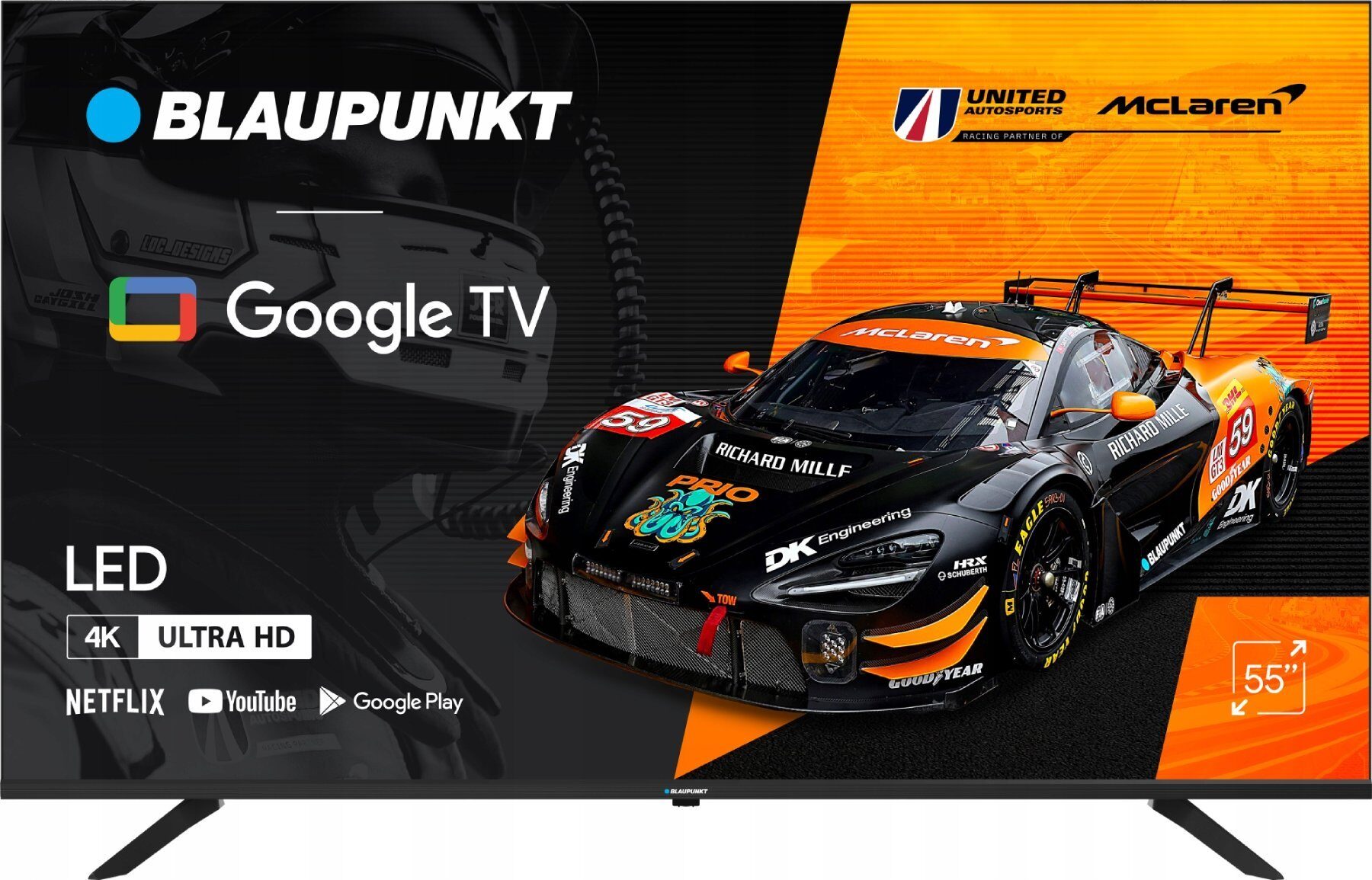 Telewizor Blaupunkt TV 55" 55UGC5500S 4K UHD, GoogleTV, WiFi, BT