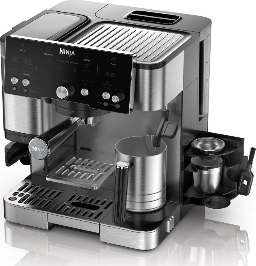 14508015_2_f Ekspres ciśnieniowy Ninja ES501EU ekspres do kawy Półautomatyczny Ekspres do espresso 2 l