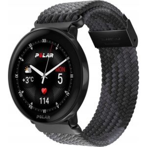 14691330_0_f Smartwatch Polar Polar Ignite 3 S-L, black/black braided