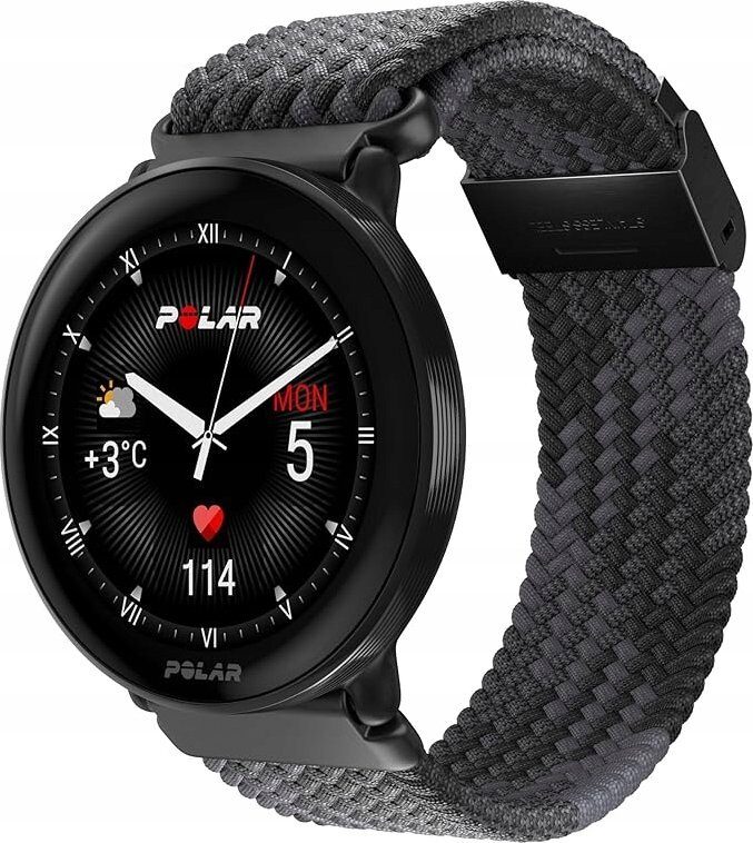 14691330_0_f Smartwatch Polar Polar Ignite 3 S-L, black/black braided