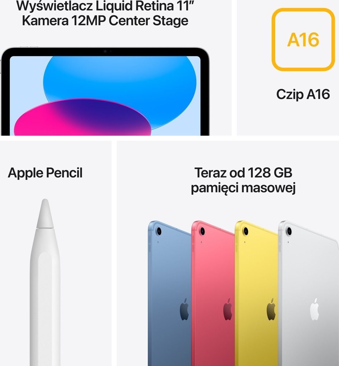 Tablet Apple iPad 10.9" 10 gen. 256 GB 5G Różowy (MD7N4HC/A)