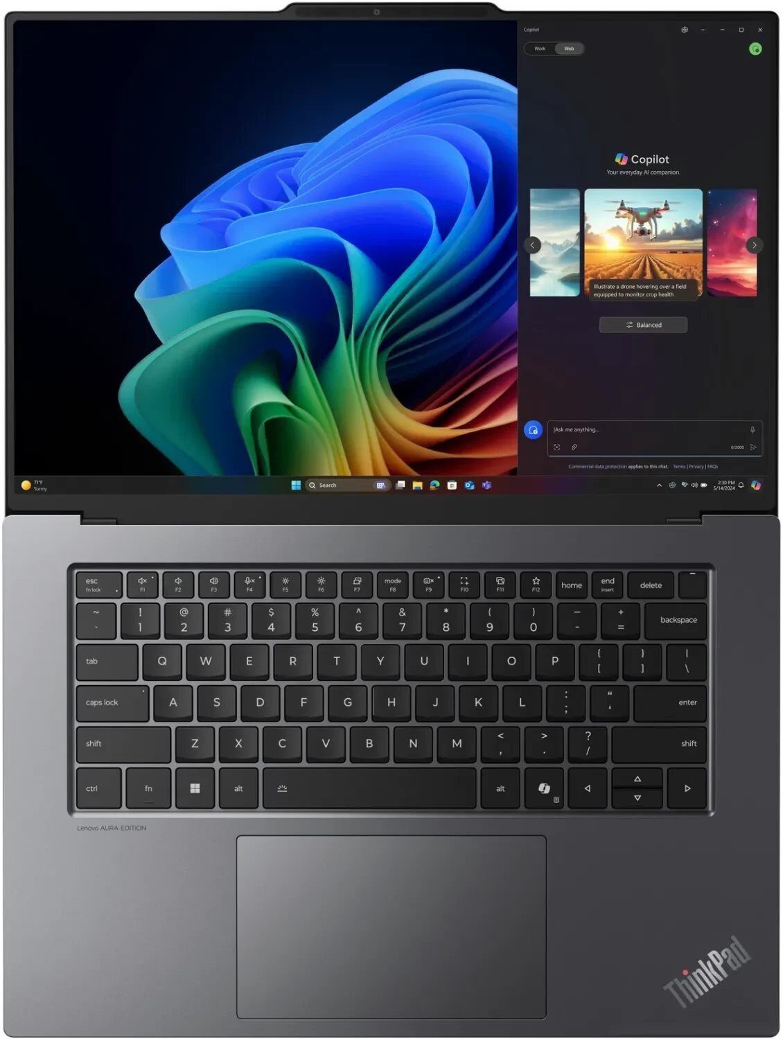 14769890_2_f Laptop Lenovo ThinkPad X9-15 G1 Ultra 5 228V / 32 GB / 512 GB / W11 Pro / 120 Hz (21Q60005PB)