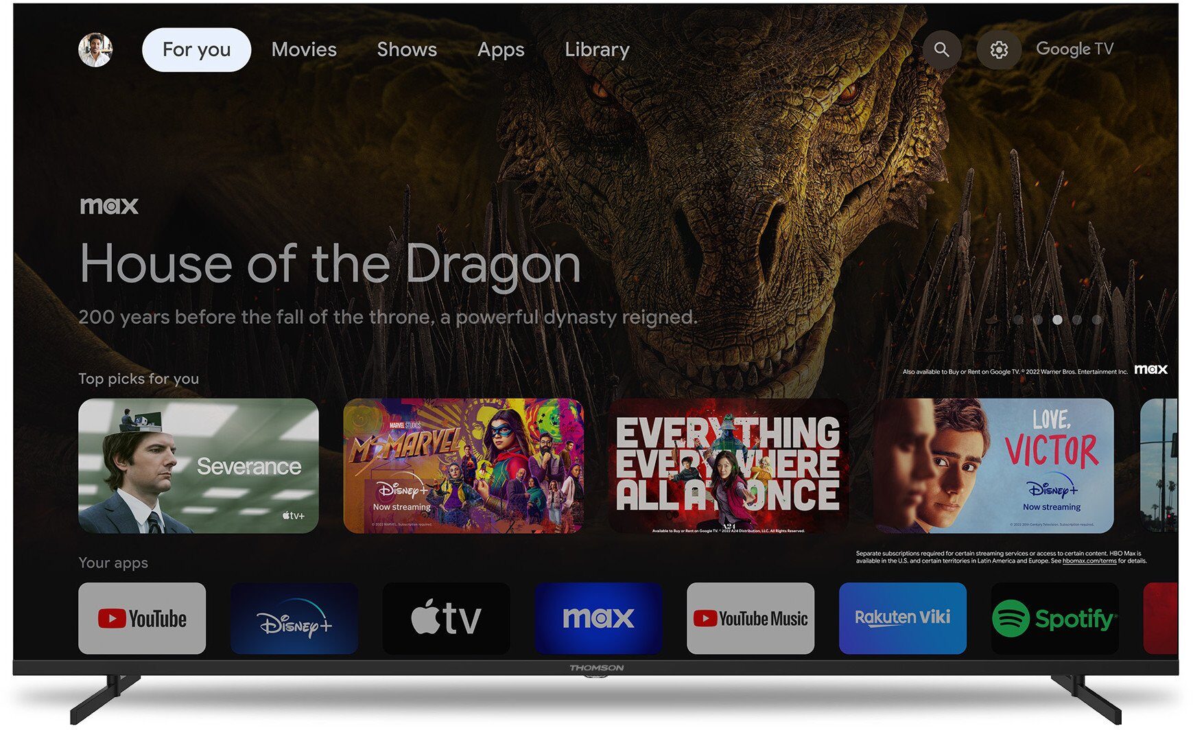14831016_0_f Telewizor Thomson 65UG4S14 LED 65'' 4K Ultra HD Google TV