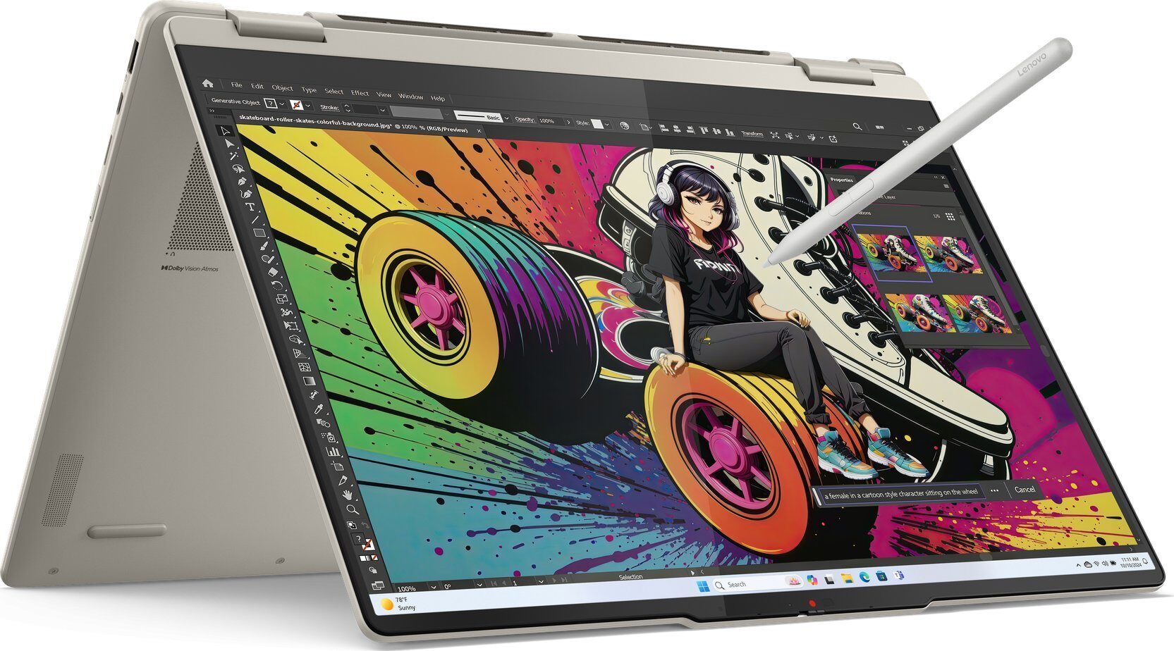 Laptop Lenovo Yoga 7 2-in-1 16AKP10 Ryzen AI 7 350 / 32 GB / 1 TB / W11 / 120 Hz (83JU001BPB)
