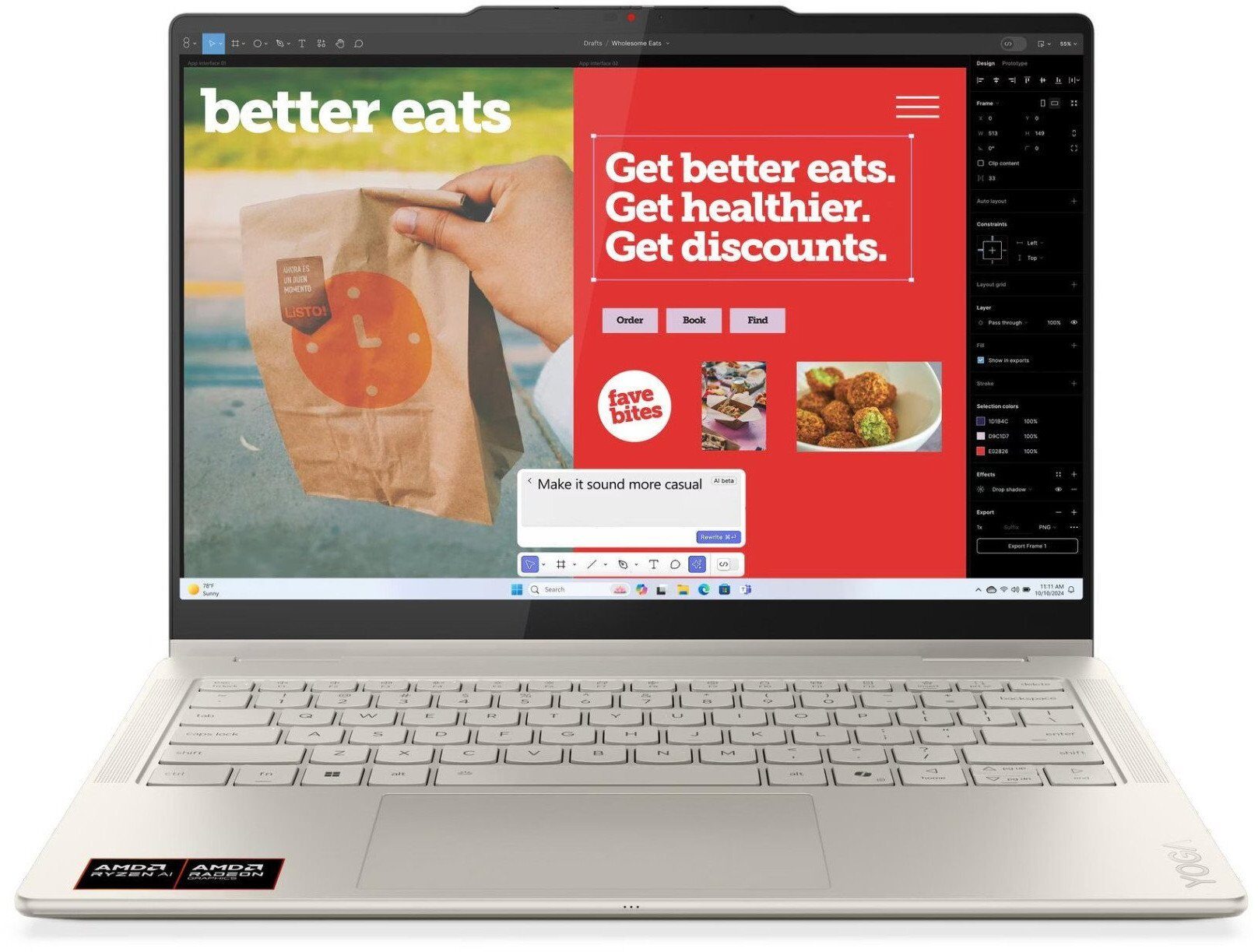 Laptop Lenovo Yoga 7 2-in-1 14AKP10 Ryzen AI 7 350 / 32 GB / 512 GB / W11 (83JR005XPB)