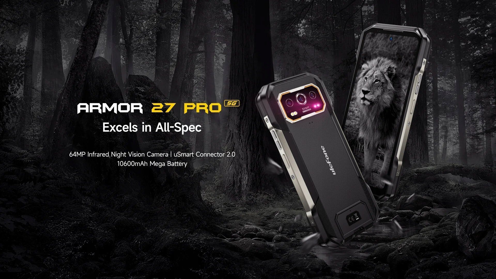 14856370_4_f Smartfon UleFone Armor 27 Pro 5G 12/256GB Czarny (UF-A27P_NC/BK)
