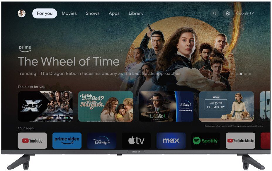 14860371_0_f Telewizor Aiwa 43GO70804UHD Telewizor 109,2 cm (43") 4K Ultra HD Smart TV Wi-Fi Czarny, Chrom