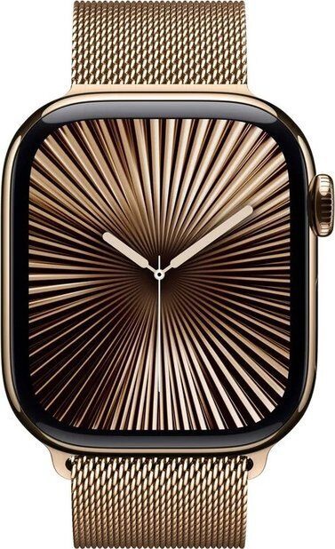 Smartwatch Apple Watch 10 GPS + Cellular 42mm Gold Titanium Milanese Loop Złoty (MX083QF/A)