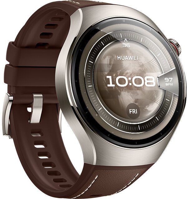 15081488_11_f Smartwatch Huawei Watch 5 46mm Brązowy (6942103154317)