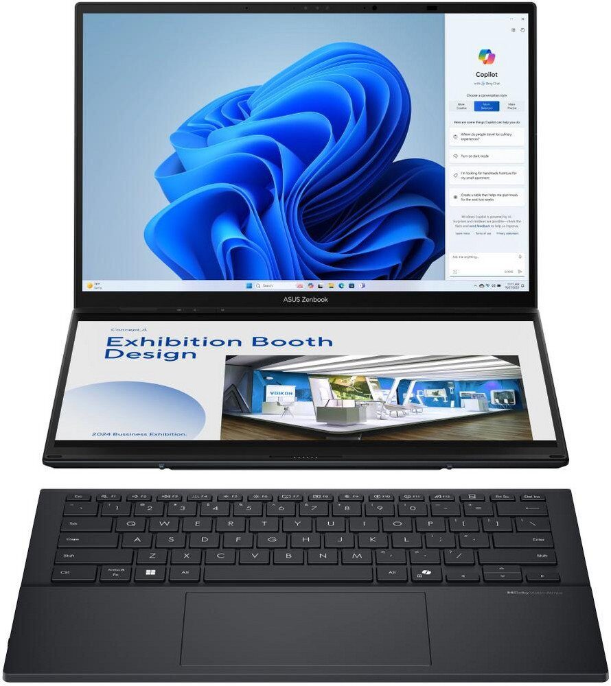 15250378_0_f Laptop Asus ZenBook DUO UX8406CA-PZ009W / 14 cali / Core Ultra U9-285H / 32GB LPDDR5x / 2TB SSD / Windows 11 Home (90NB14X1-M00820)