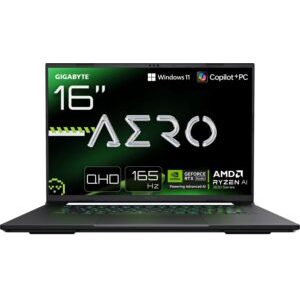 15251438_0_f Laptop Gigabyte AERO X16 Ryzen AI 7 350 / 32 GB / 1 TB / W11 / RTX 5070 / 165 Hz (1WH93EEC64AH)