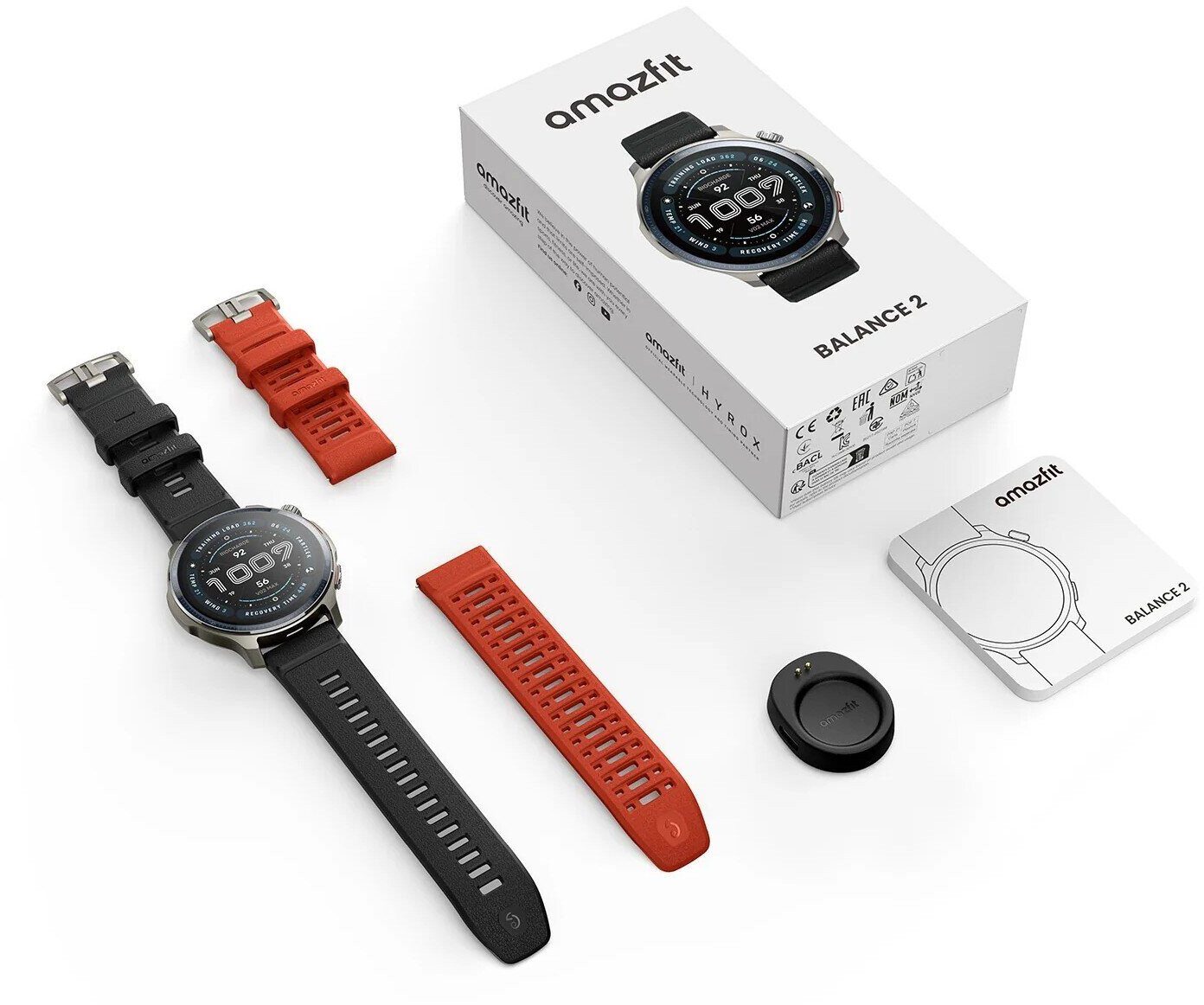Smartwatch Amazfit Balance 2 Czarny (W2429GL1N)