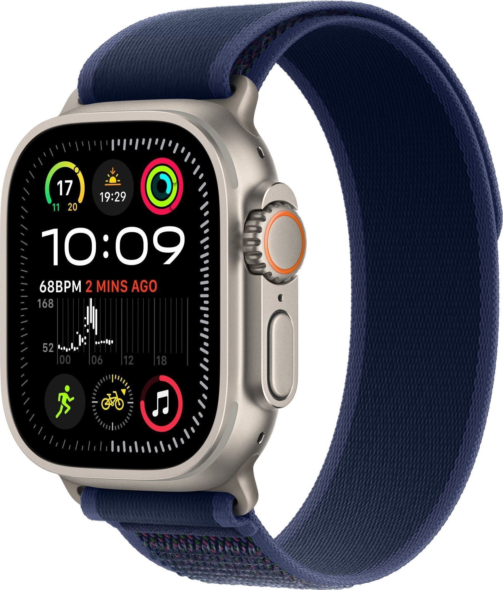 15495333_0_f Smartwatch Apple Watch Ultra 2 GPS + Cellular 49mm Titanium Case Trail Loop S/M Niebieski (MX4J3EL/A)