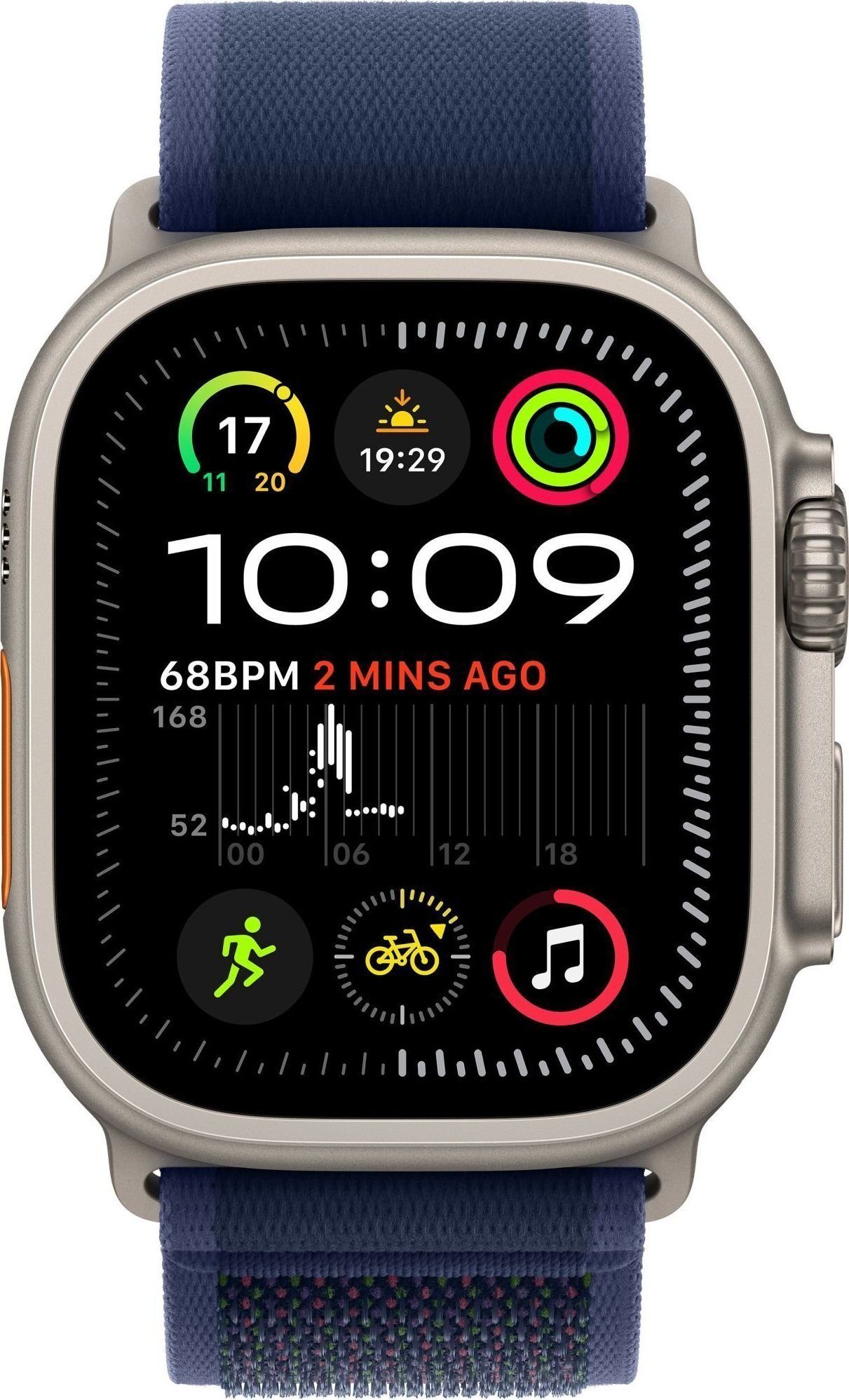15495333_1_f Smartwatch Apple Watch Ultra 2 GPS + Cellular 49mm Titanium Case Trail Loop S/M Niebieski (MX4J3EL/A)