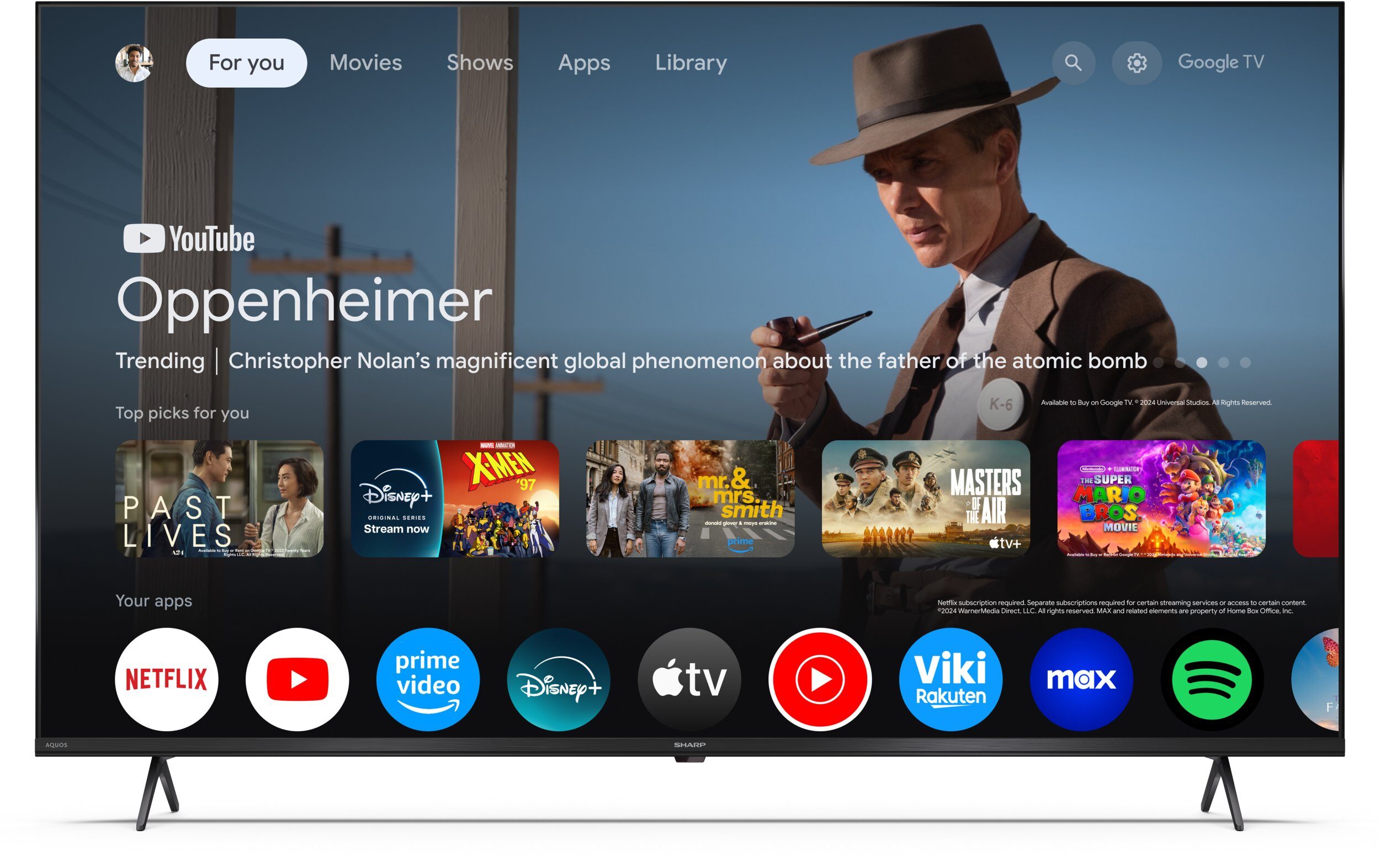 Telewizor Sharp | 55HL4265E | 55 | Smart TV | Google TV | UHD | Black