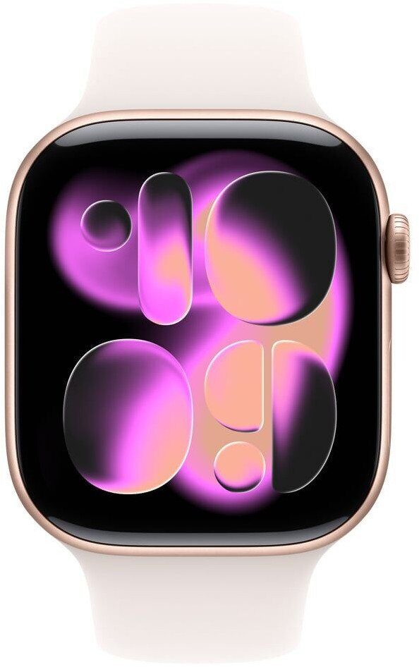 Smartwatch Apple Watch 11 GPS + Cellular 42mm Rose Gold Alu Sport Band S/M Różowy (MF8E4MP-A)