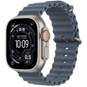 15518002_1_f Smartwatch Apple Watch Ultra 3 GPS + Cellular 49mm Natural Titanium / Ocean Band Niebieski (MEWH4QP-A)
