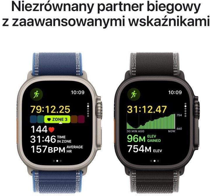 15518003_2_f Smartwatch Apple Watch Ultra 3 GPS + Cellular 49mm Black Titanium / Trail Loop M/L Czarny (MF1H4QP-A)