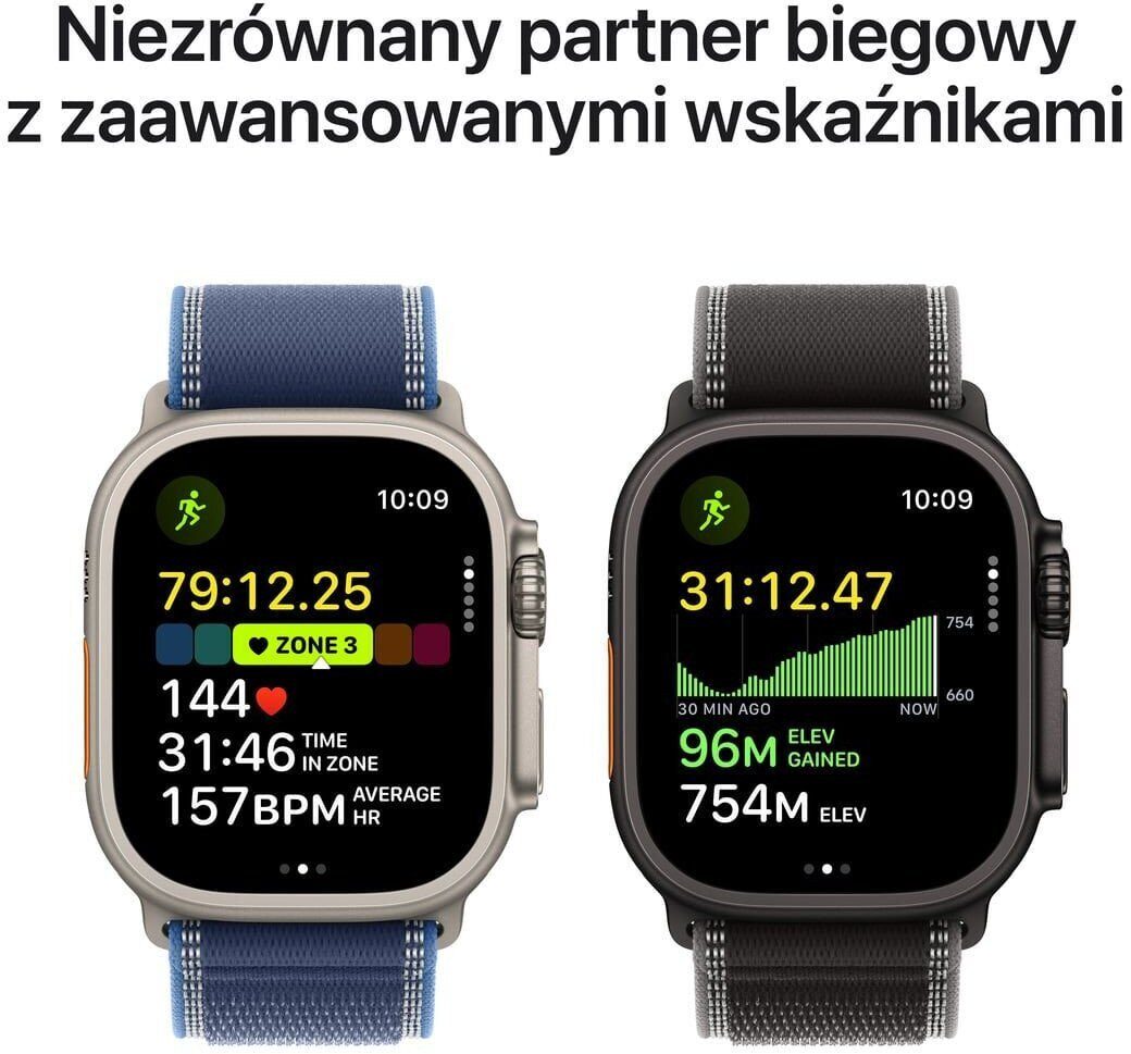 15519577_4_f Smartwatch Apple Watch Ultra 3 GPS + Cellular 49mm Black Titanium / Titanium Milanese Loop L Czarny (MF1T4QF/A)