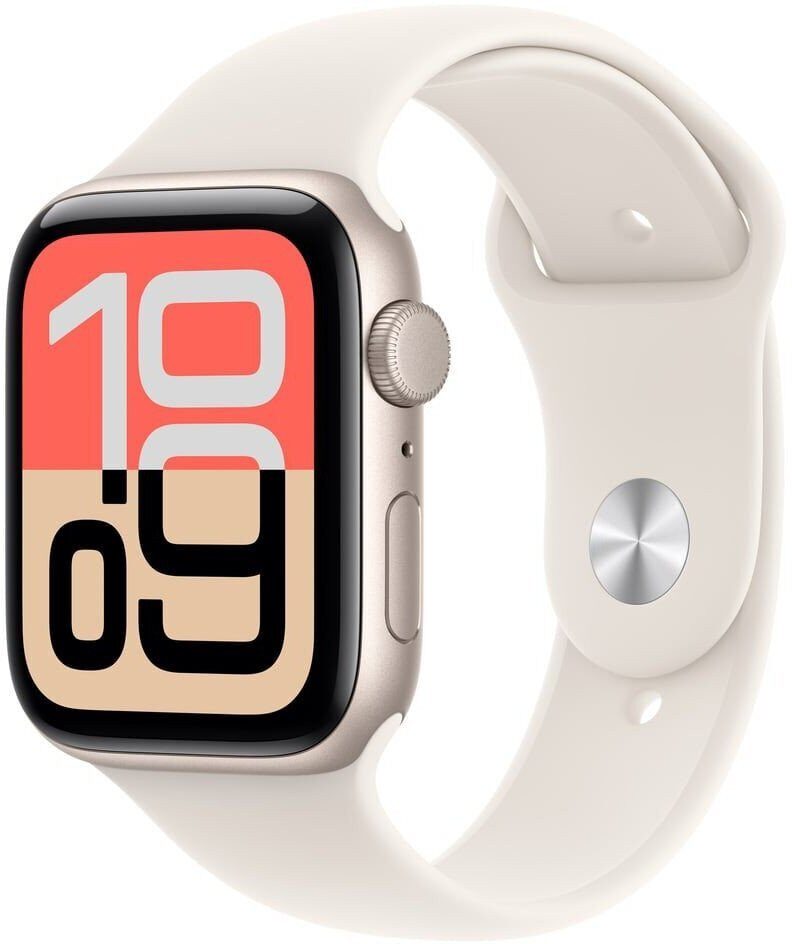 15519971_0_f Smartwatch Apple Watch SE 3 GPS + Cellular 40mm Starlight Alu Sport S/M Beżowy (MEP64ZR/A)