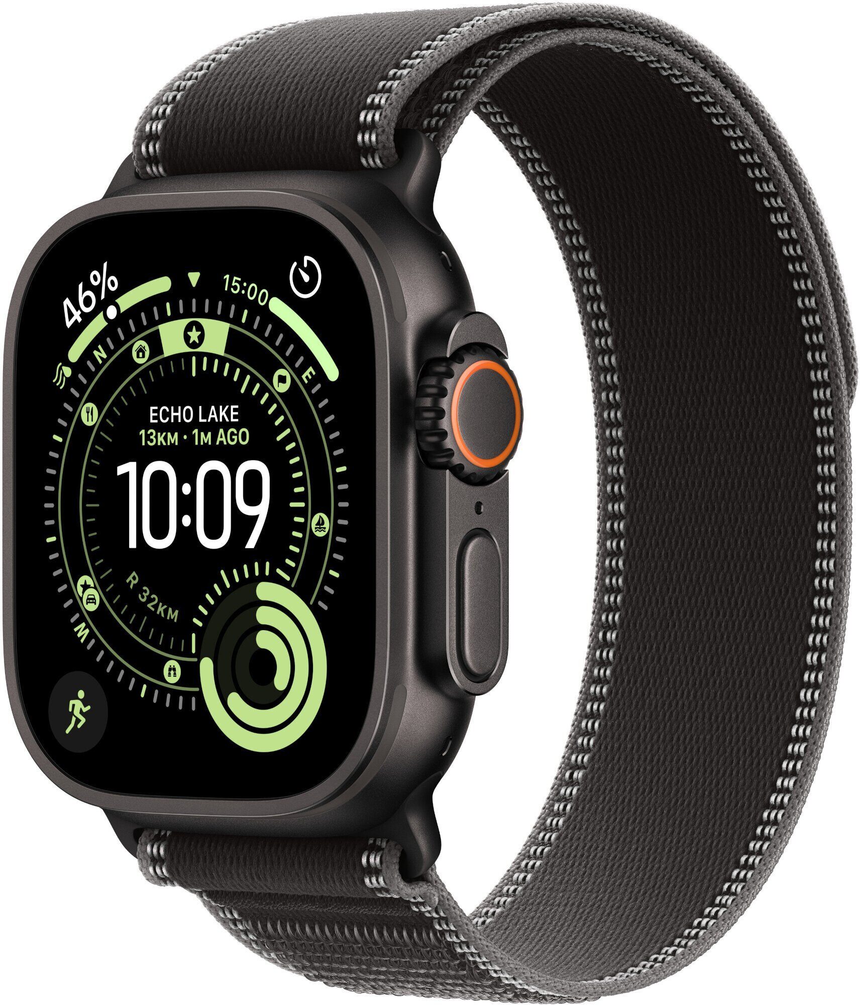 15527383_2_f Smartwatch Apple Watch Ultra 3 GPS + Cellular 49mm Black Titanium / Trail Loop S/M Czarny (MF1D4QP/A)