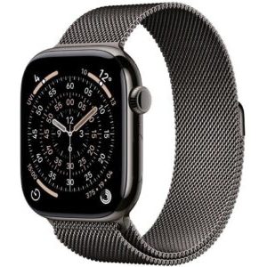 15533016_1_f Smartwatch Apple Watch 11 GPS + Cellular 46mm Slate Titanium Milanese Loop M/L Grafitowy (MFD44MP/A)