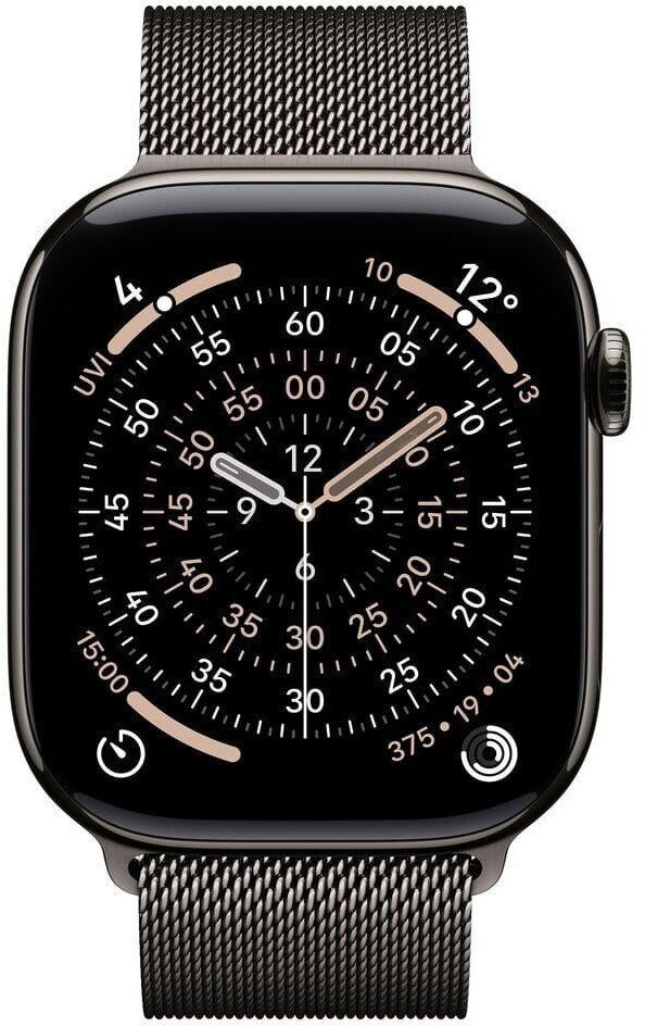 15533016_2_f Smartwatch Apple Watch 11 GPS + Cellular 46mm Slate Titanium Milanese Loop M/L Grafitowy (MFD44MP/A)