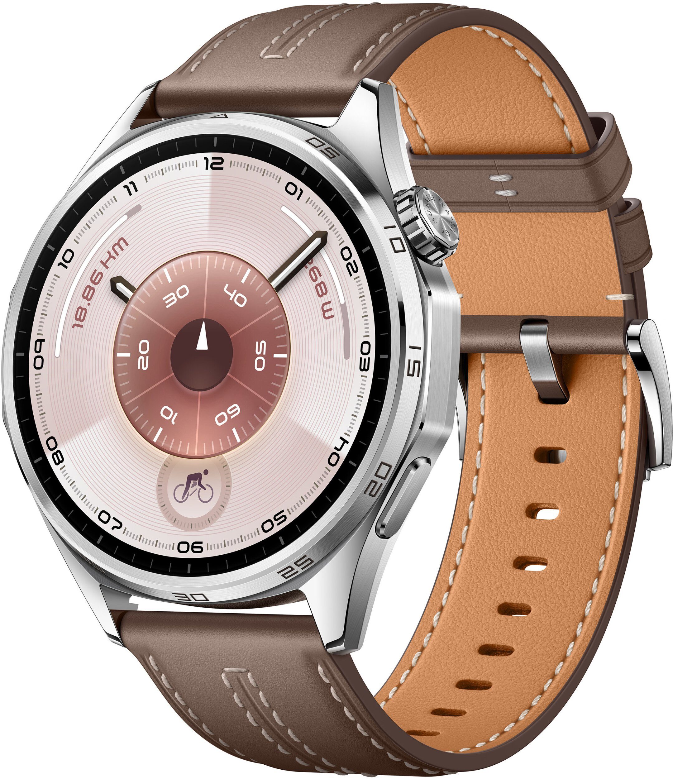 15533025_5_f Smartwatch Huawei Watch GT6 46mm Classic Brązowy (Atum-B19L)