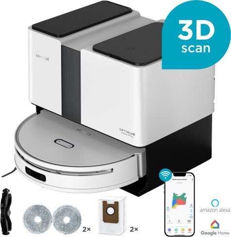 Robot sprzątający Concept Solution Robot sprzątający z mopowaniem 2w1 OPTIMUS Aqua Pro Laser 3D VR4050