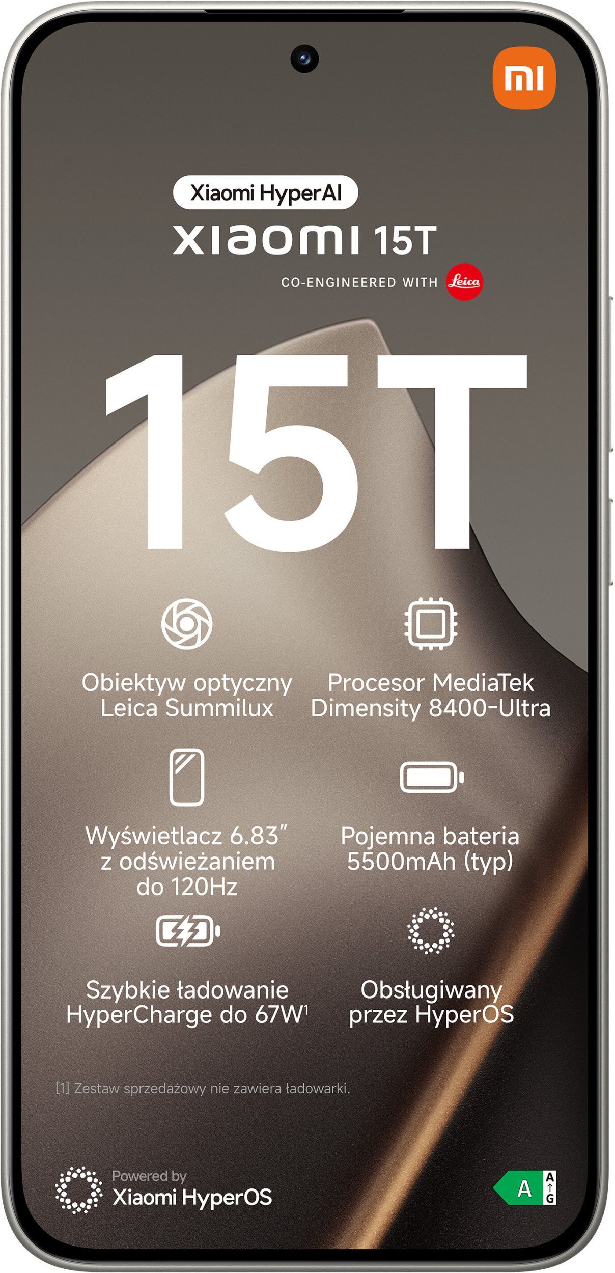 15536429_10_f Smartfon Xiaomi 15T 5G 12/256GB Szary (MZB0KY9EU)