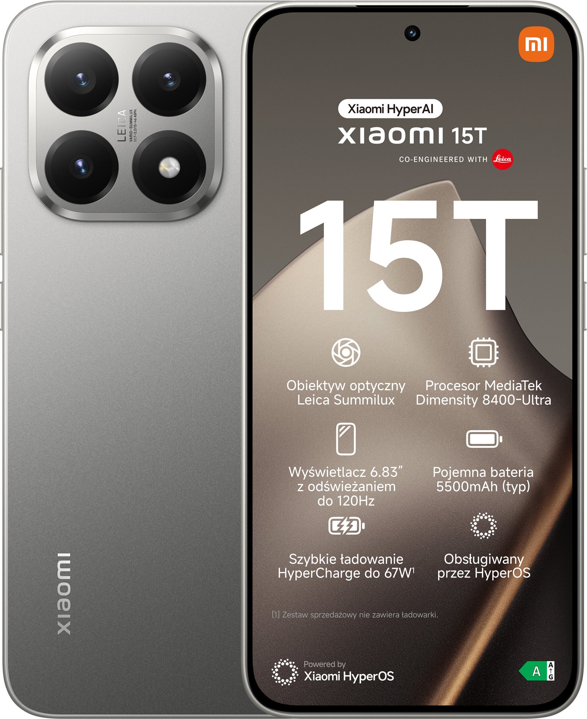 15536429_9_f Smartfon Xiaomi 15T 5G 12/256GB Szary (MZB0KY9EU)