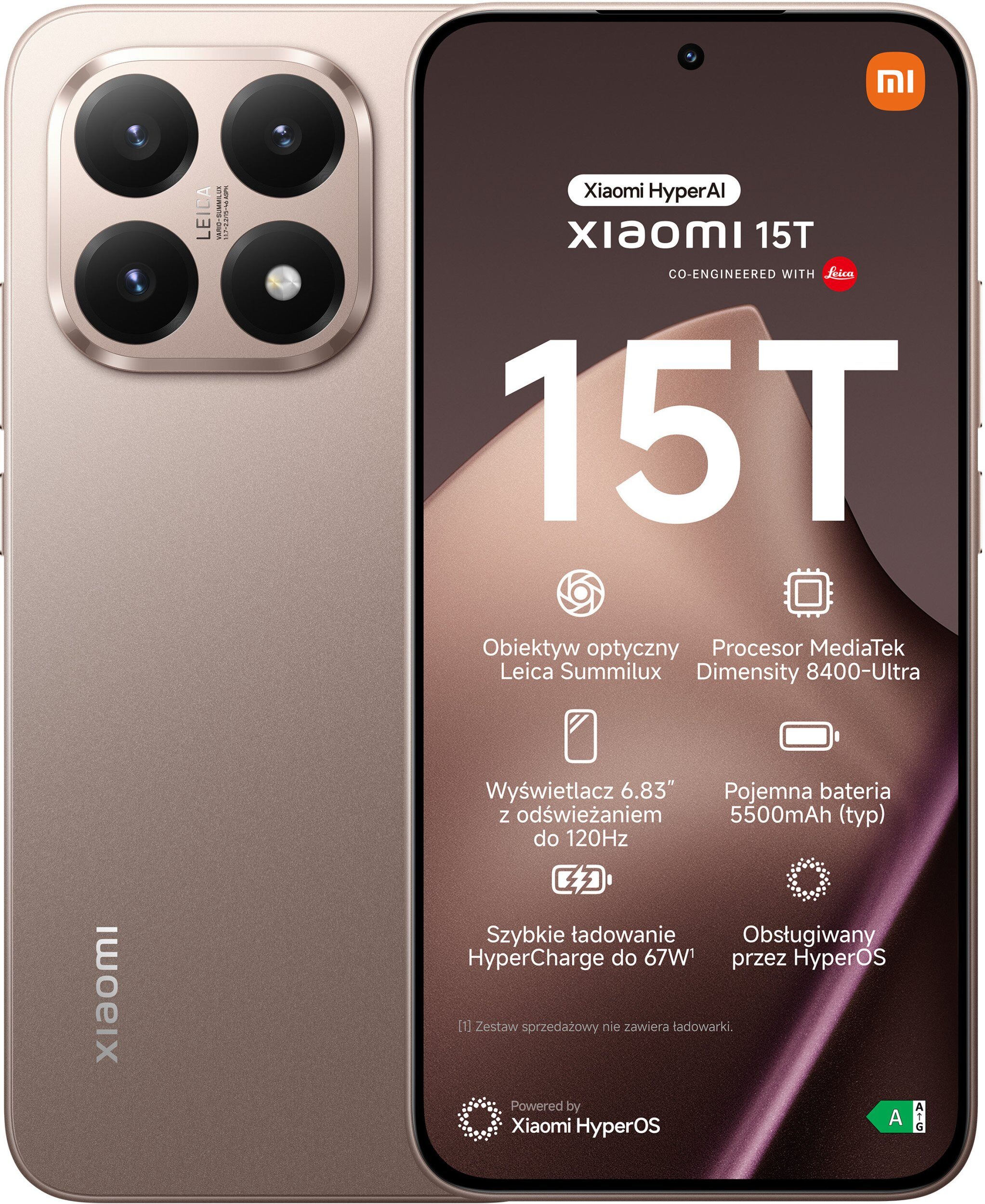15537175_15_f Smartfon Xiaomi 15T 5G 12/256GB Złoty (68146)