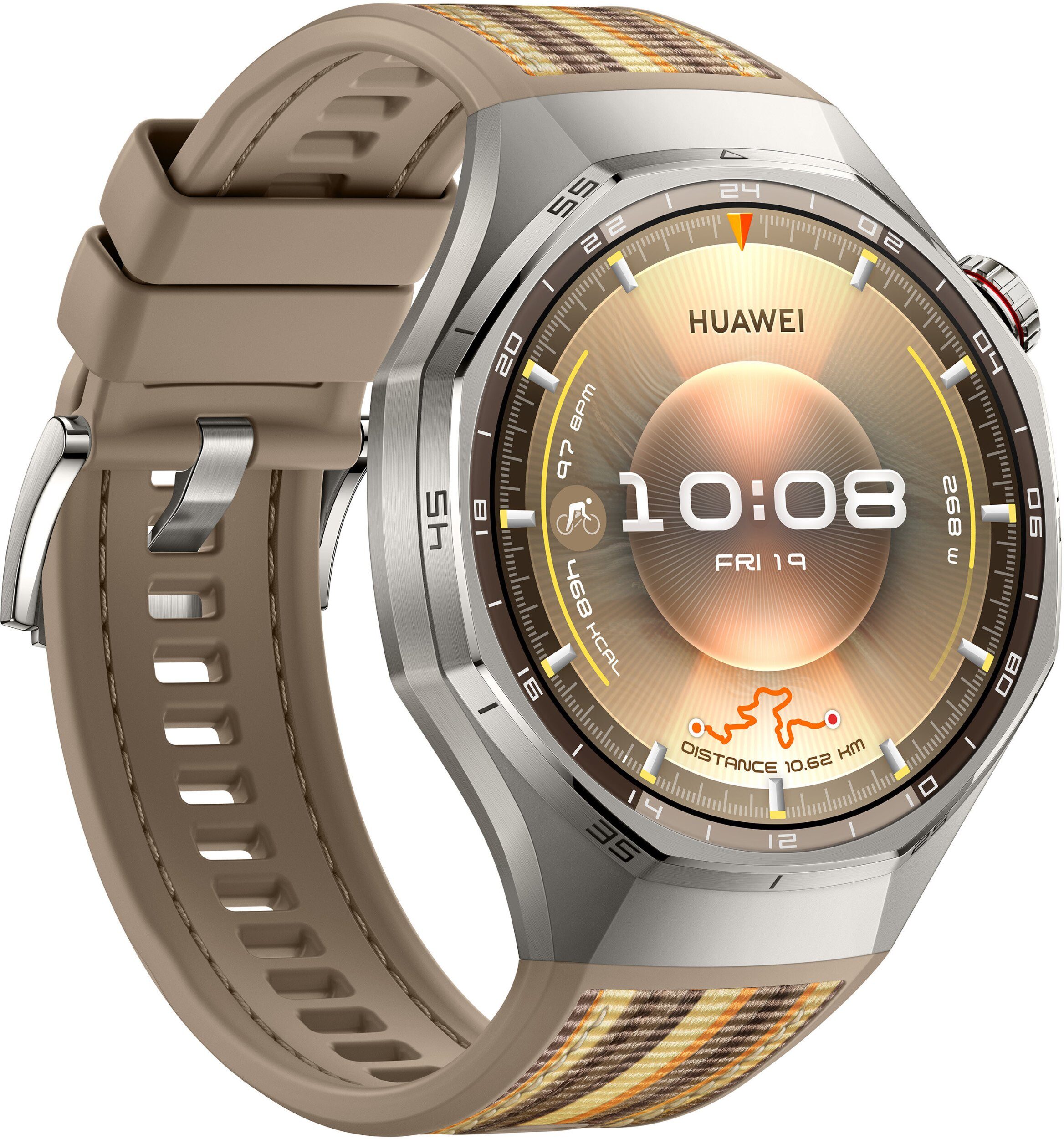 15539192_3_f Smartwatch Huawei Watch GT6 Pro 46mm Safari Brązowy (55020FTS)