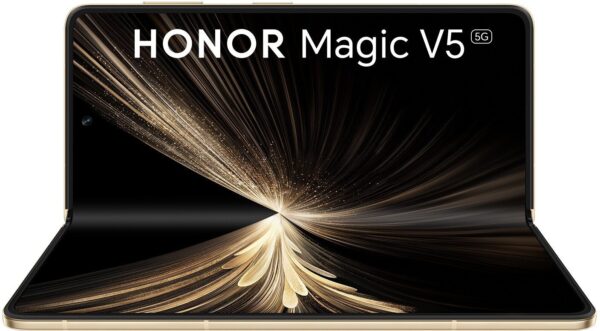Smartfon Huawei HONOR Magic V5 5G (MBH-N49) AI Handy, Sim Free, 512GB Speicher 16GB RAM, Dual SIM, Android 15, Klappbildschirm Smartphone - Dawn Gold (5109BUHJ)